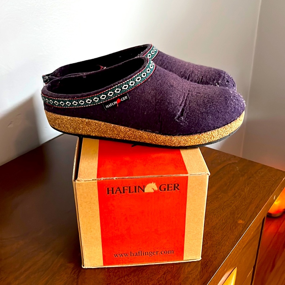 Haflinger Grizzly Wool Clog Slipper